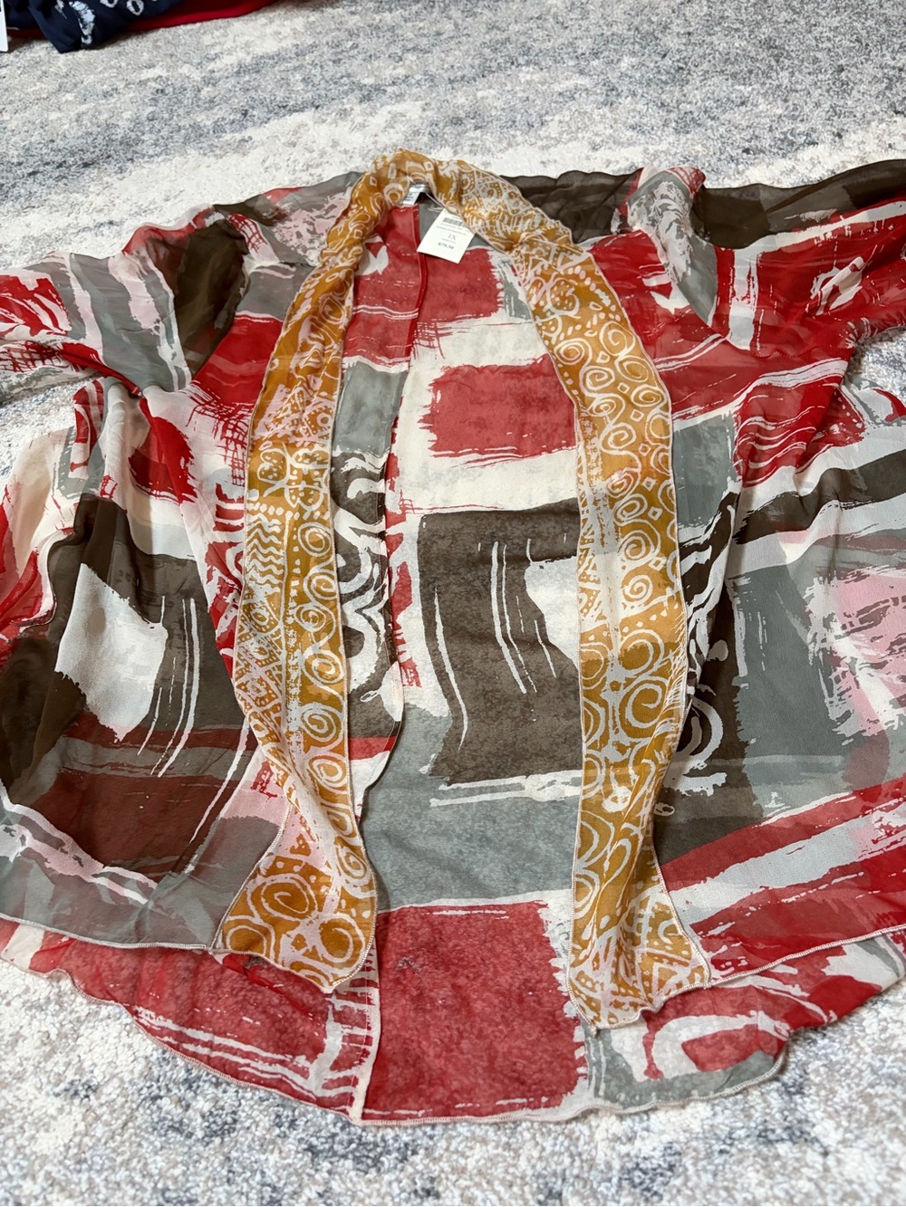 Bnwt coldwater creek sheer open cardigan 1x - Picture 2 of 3